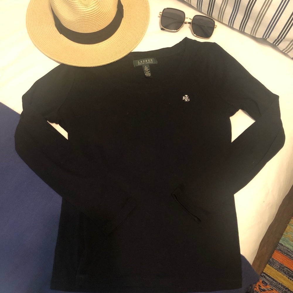 Lauren by Ralph Lauren Black Top